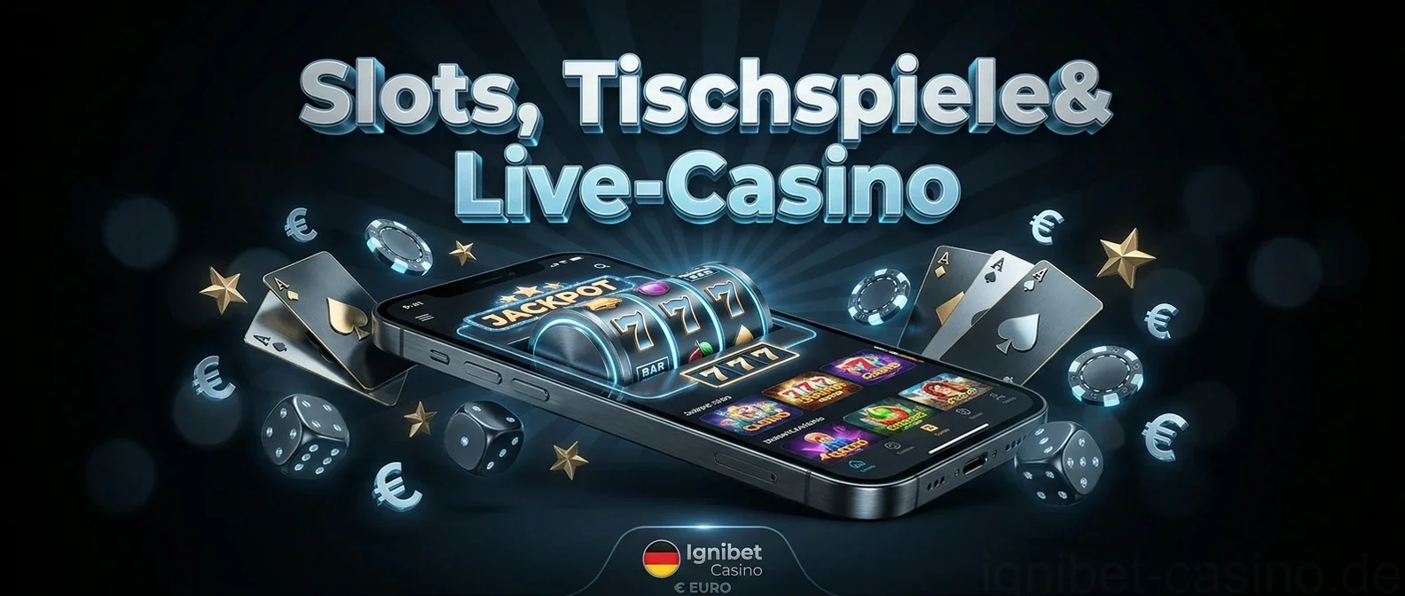 Slots, Tischspiele& Live-Casino